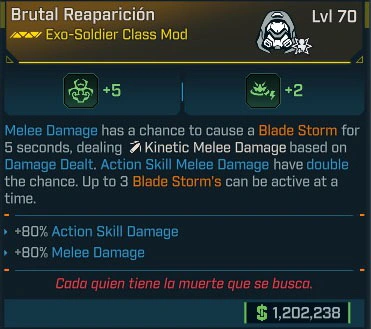Brutal Reaparión - LV.70