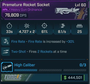 Premature Rocket Socket