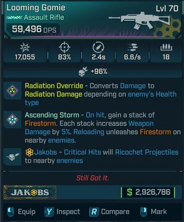 Looming Gomie - LV.70