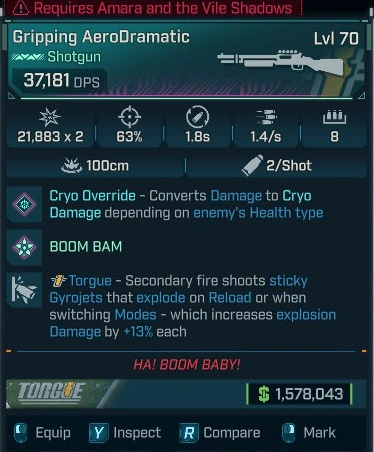 Gripping AeroDramatic - LV.70