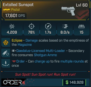 Extolled Sunspot