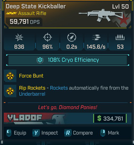 Best MODDED Assault Rifle Kickballer (59791 DPS)