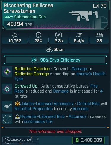 Ricocheting Bellicose Screwstonian - LV.70