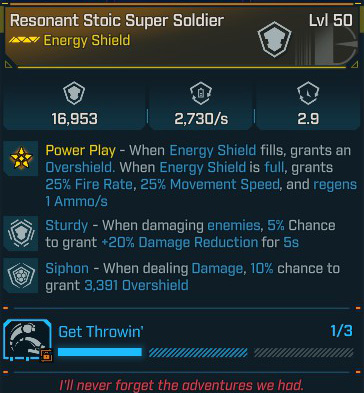 Resonant Stoic Super Soldier