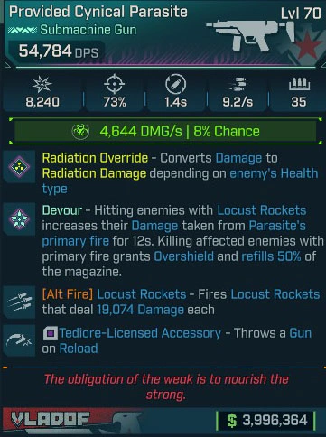 Provided Cynical Parasite - LV.70