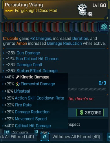 (Forgeknight Mod- All Skills MAX) Persisting Viking - lvl.60