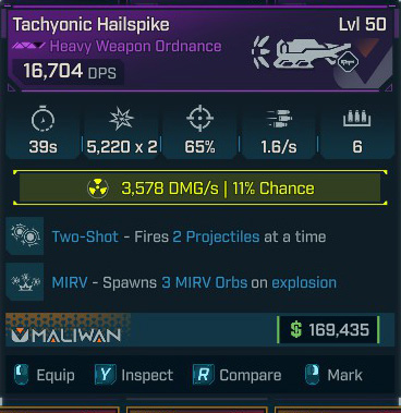 Tachyonic Hailspike