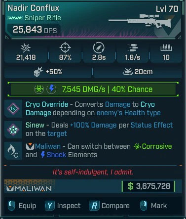 Nadir Conflux - LV.70