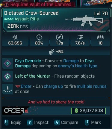 Dictated Crow-Sourced - LV.70