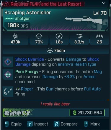 Scraping Astonisher - LV.70