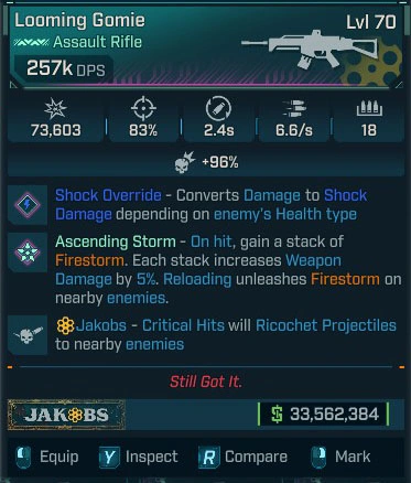 Looming Gomie - LV.70