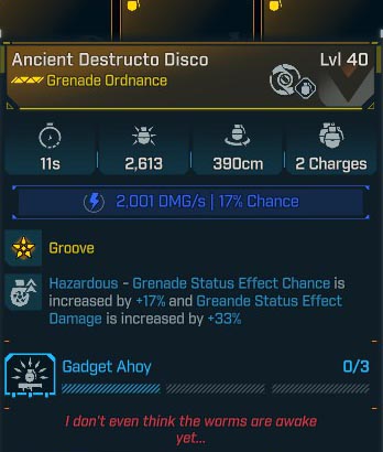 Ancient Destructo Disco Lvl 40