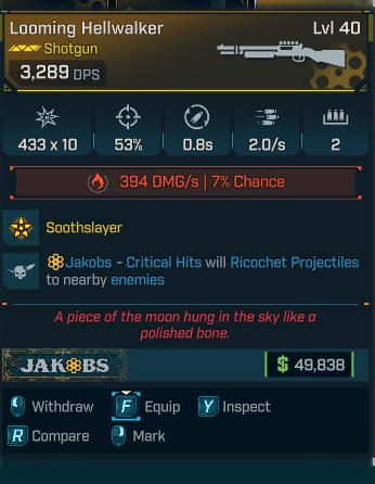 Looming Hellwalker Lvl 40