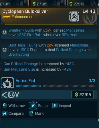 Cyclopean Quicksilver Lvl 40