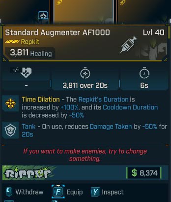 Standard Augmenter AF1000 Lvl 40