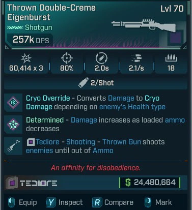 Thrown Double-Creme Eigenburst - LV.70