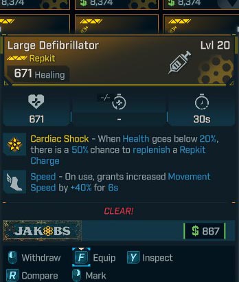 Large Defibrillator Lvl 20