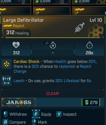 Large Defibrillator Lvl 10