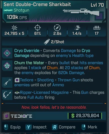 Sent Double-Creme Sharkbait - LV.70