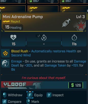 Mini Adrenaline Pump Lvl 3