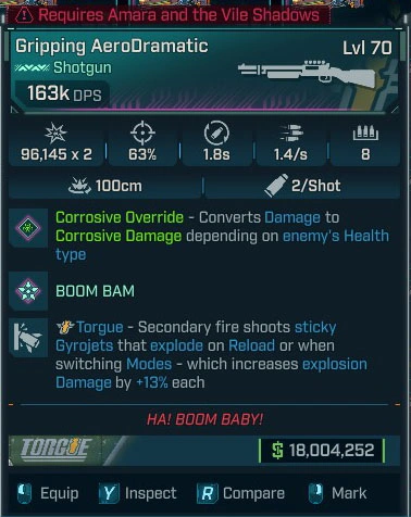 Gripping AeroDramatic - LV.70