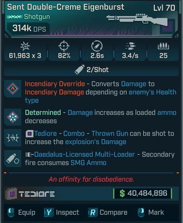 Sent Double-Creme Eigenburst - LV.70