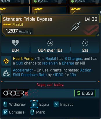 Standard Triple Bypass Lvl 30