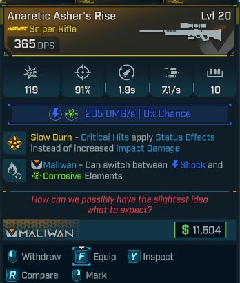 Anaretic Asher's Rise Lvl 20