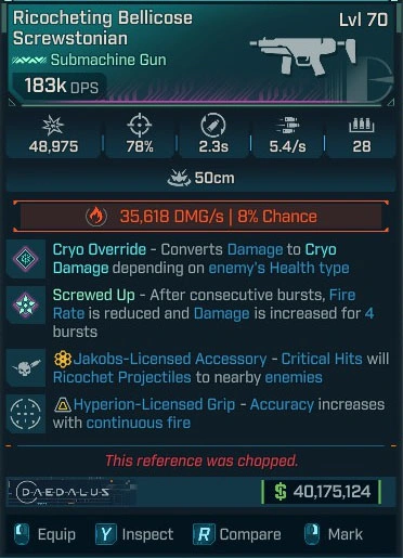 Ricocheting Bellicose Screwstonian - LV.70