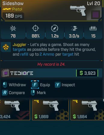 Sideshow Lvl 20