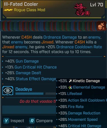 (Rogue Mod- All Skills MAX) Ill-Fated Cooler - LV.70