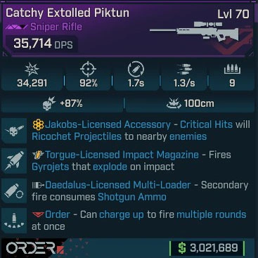 Catchy Extolled Piktun - LV.70