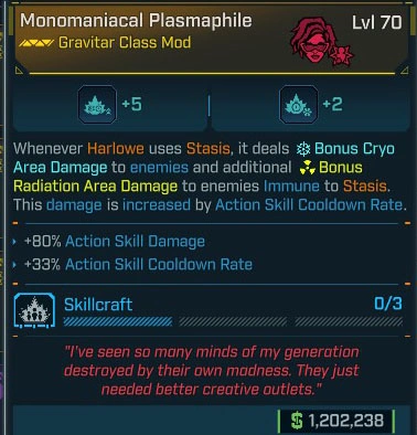 Monomaniacal Plasmaphile - LV.70