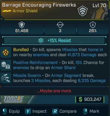 Barrage Encouraging Fireworks - LV.70