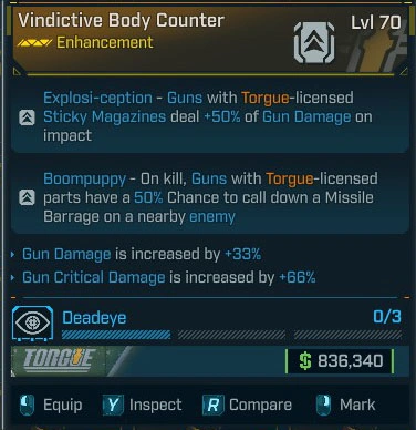Vindictive Body Counter - LV.70