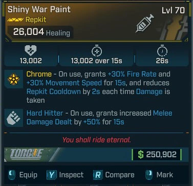 Shiny War Paint - LV.70
