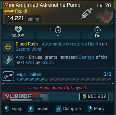 Mini Amplified Adrenaline Pump - LV.70