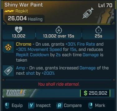 Shiny War Paint - LV.70
