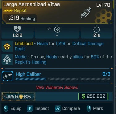 Large Aerosolized Vitae - LV.70