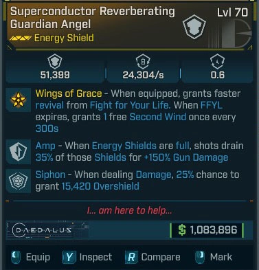 Superconductor Reverberating Guardian Angel - LV.70