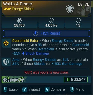 Watts 4 Dinner - LV.70