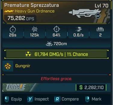 Premature Sprezzatura - LV.70