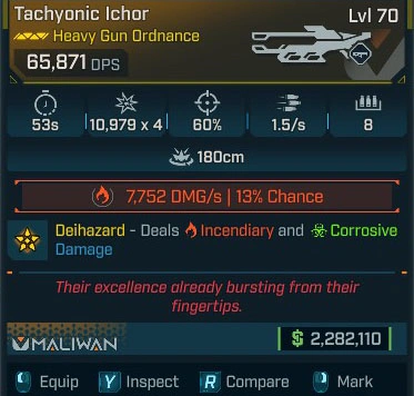 Tachyonic Ichor - LV.70