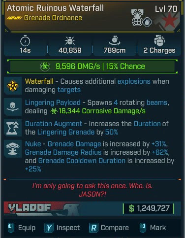 Atomic Ruinous Waterfall - LV.70