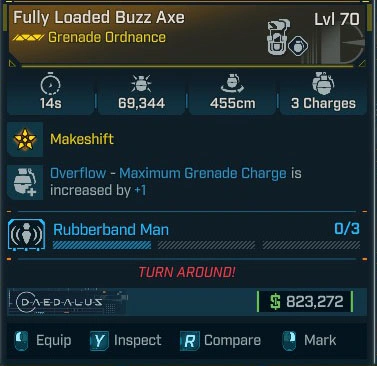 Fully Loaded Buzz Axe - LV.70