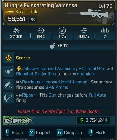 Hungry Eviscerating Vamoose - LV.70