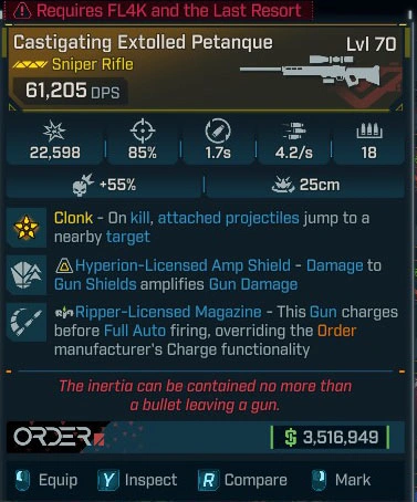 Castigating Extolled Petanque - LV.70
