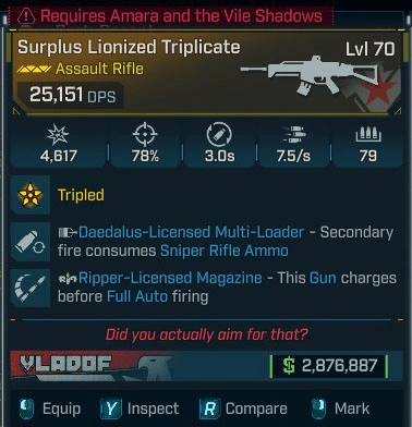 Surplus Lionized Triplicate - LV.70