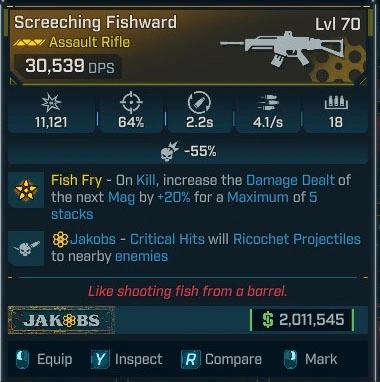 Screeching Fishward - LV.70