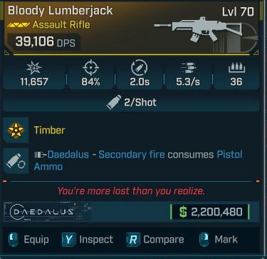 Bloody Lumberjack - LV.70